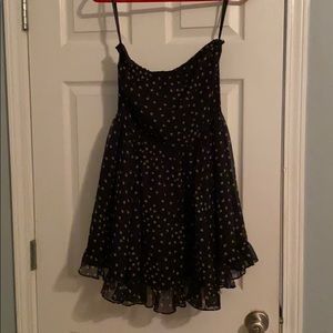 Strapless dress with skulls
